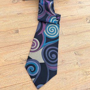 90's Givenchy Funky Mens All Silk Necktie